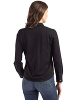 Cutter & Buck Women's Advantage Pique Long Sleeve Button-Down Shirt-5
