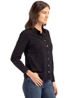 Cutter & Buck Women's Advantage Pique Long Sleeve Button-Down Shirt-6