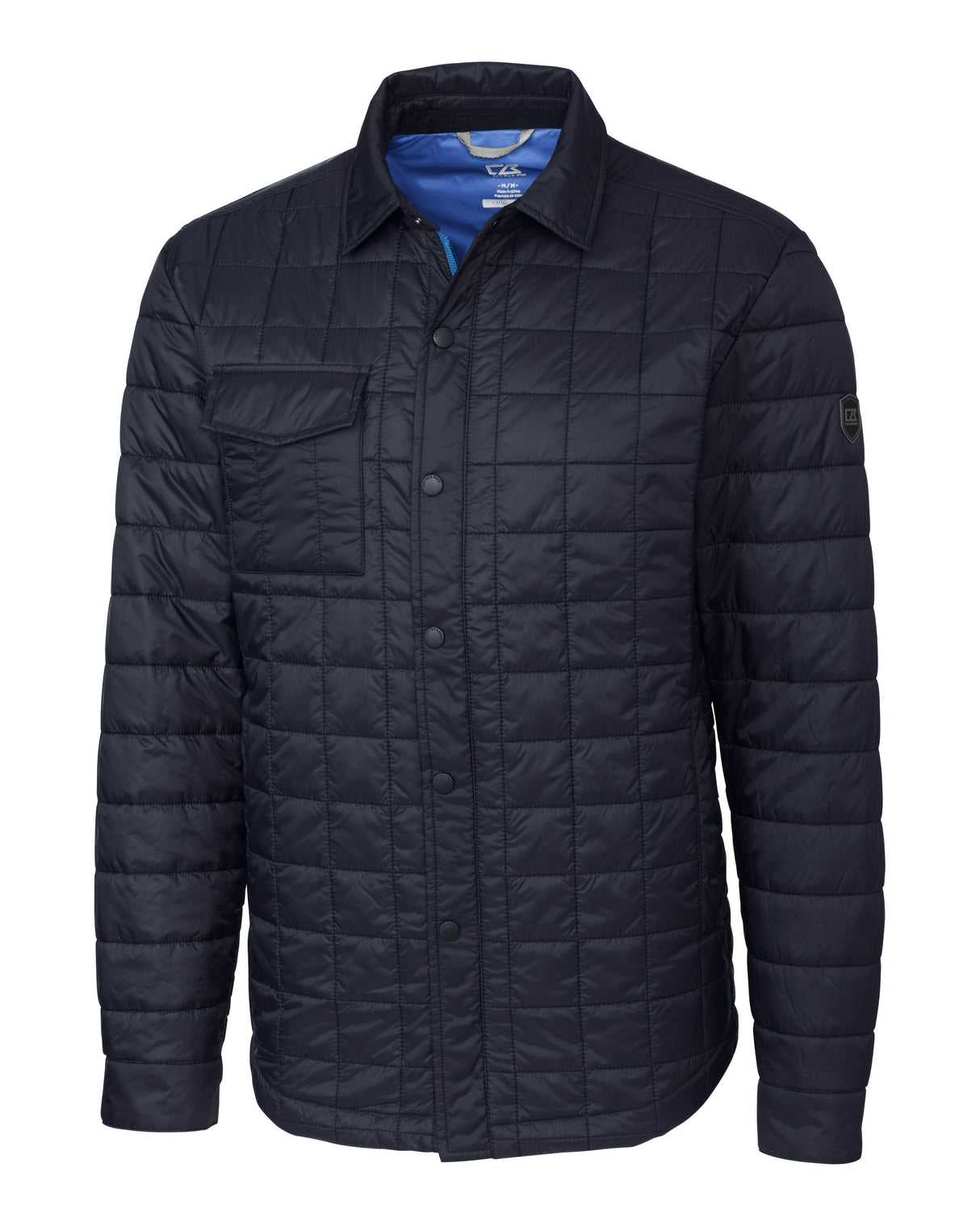 Cutter & Buck Men's Rainier Recycled Insulated Puffer Full Zip Shirt Jacket-11