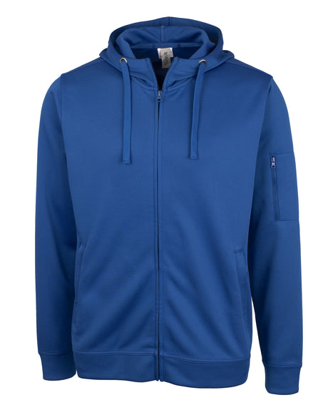 Clique Men's Lift Solution-dyed Performance Full Zip Hooded Sweatshirt-1