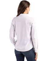Cutter & Buck Women's Advantage Pique Long Sleeve Button-Down Shirt-7