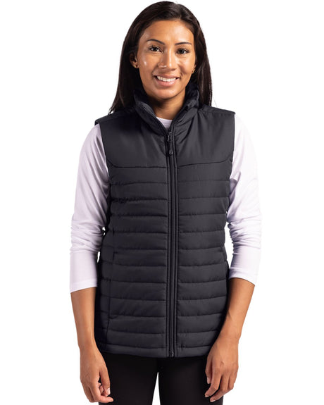 Clique Women's Elevation Recycled Insulated Puffer Full Zip Vest-1