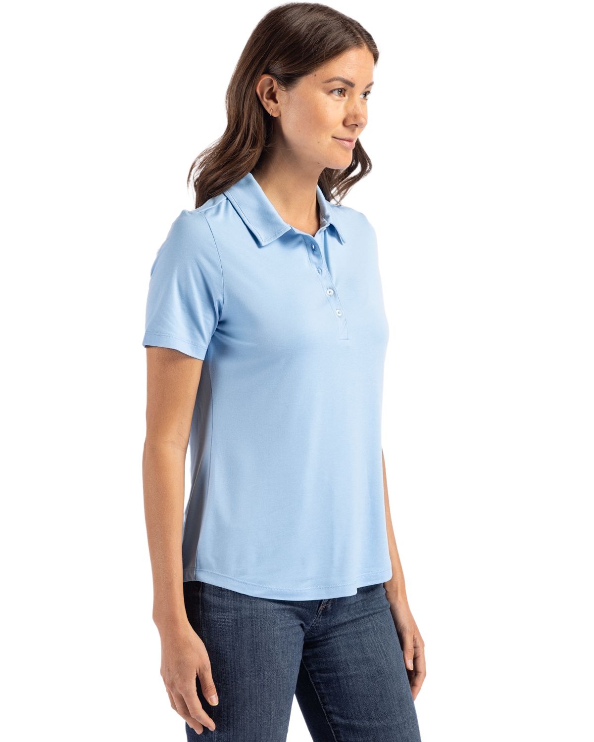Cutter & Buck Women's Coastline Recycled Double Peached Polo-10
