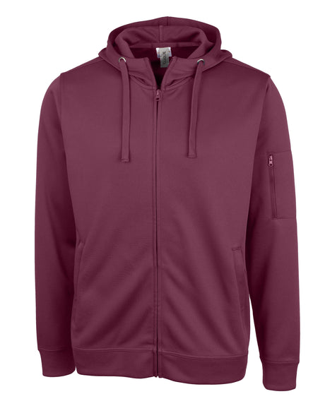 Clique Men's Lift Solution-dyed Performance Full Zip Hooded Sweatshirt-1