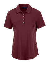 Cutter & Buck Women's Coastline Recycled Double Peached Polo-1