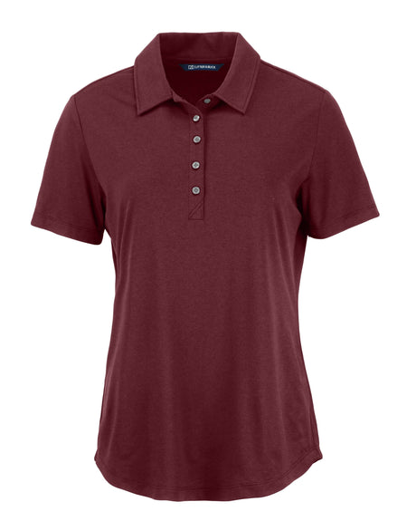 Cutter & Buck Women's Coastline Recycled Double Peached Polo-1
