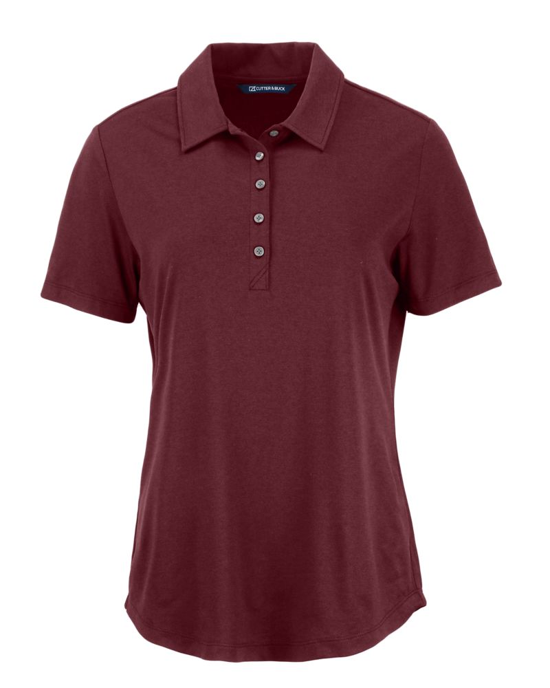 Cutter & Buck Women's Coastline Recycled Double Peached Polo-2