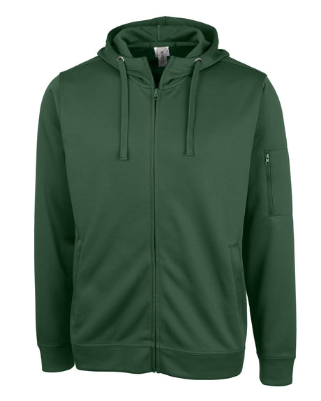 Clique Men's Lift Solution-dyed Performance Full Zip Hooded Sweatshirt-1