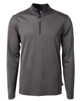 Cutter & Buck Men's Virtue Recycled Micro Stripe Featherlight Pique Quarter Zip Pullover-4