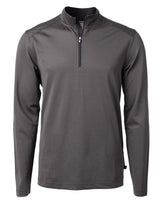 Cutter & Buck Men's Virtue Recycled Micro Stripe Featherlight Pique Quarter Zip Pullover-5