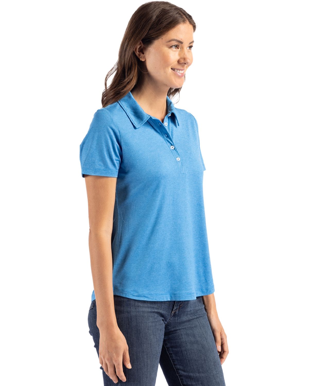 Cutter & Buck Women's Coastline Recycled Double Peached Polo-6