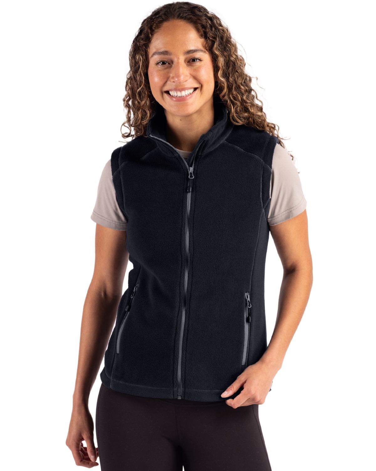 Clique Women's Powder Recycled Fleece Full Zip Vest-4