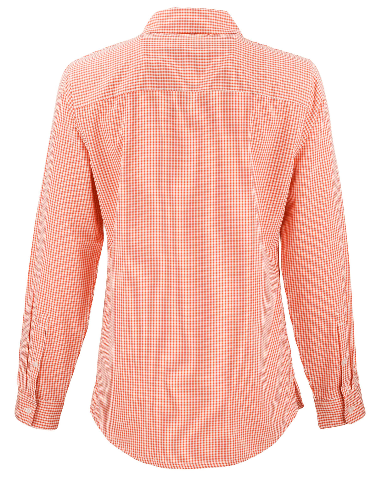 Cutter & Buck Women's Skyline Recycled Gingham Long Sleeve Spread Collar Dress Shirt-6
