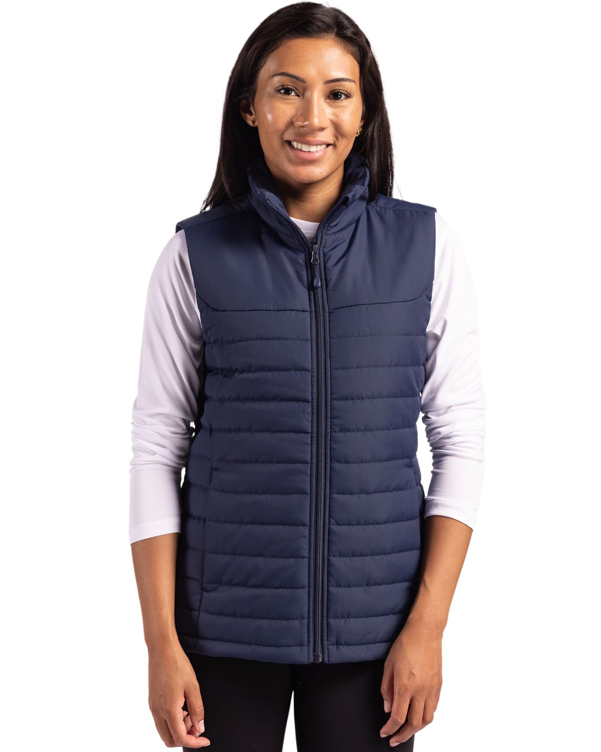 Clique Women's Elevation Recycled Insulated Puffer Full Zip Vest-4