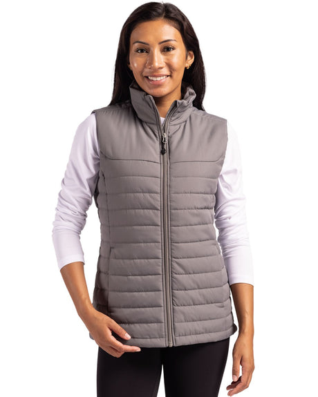 Clique Women's Elevation Recycled Insulated Puffer Full Zip Vest-1