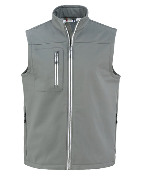 Clique Men's Telemark Recycled Stretch Softshell Full Zip Vest-1