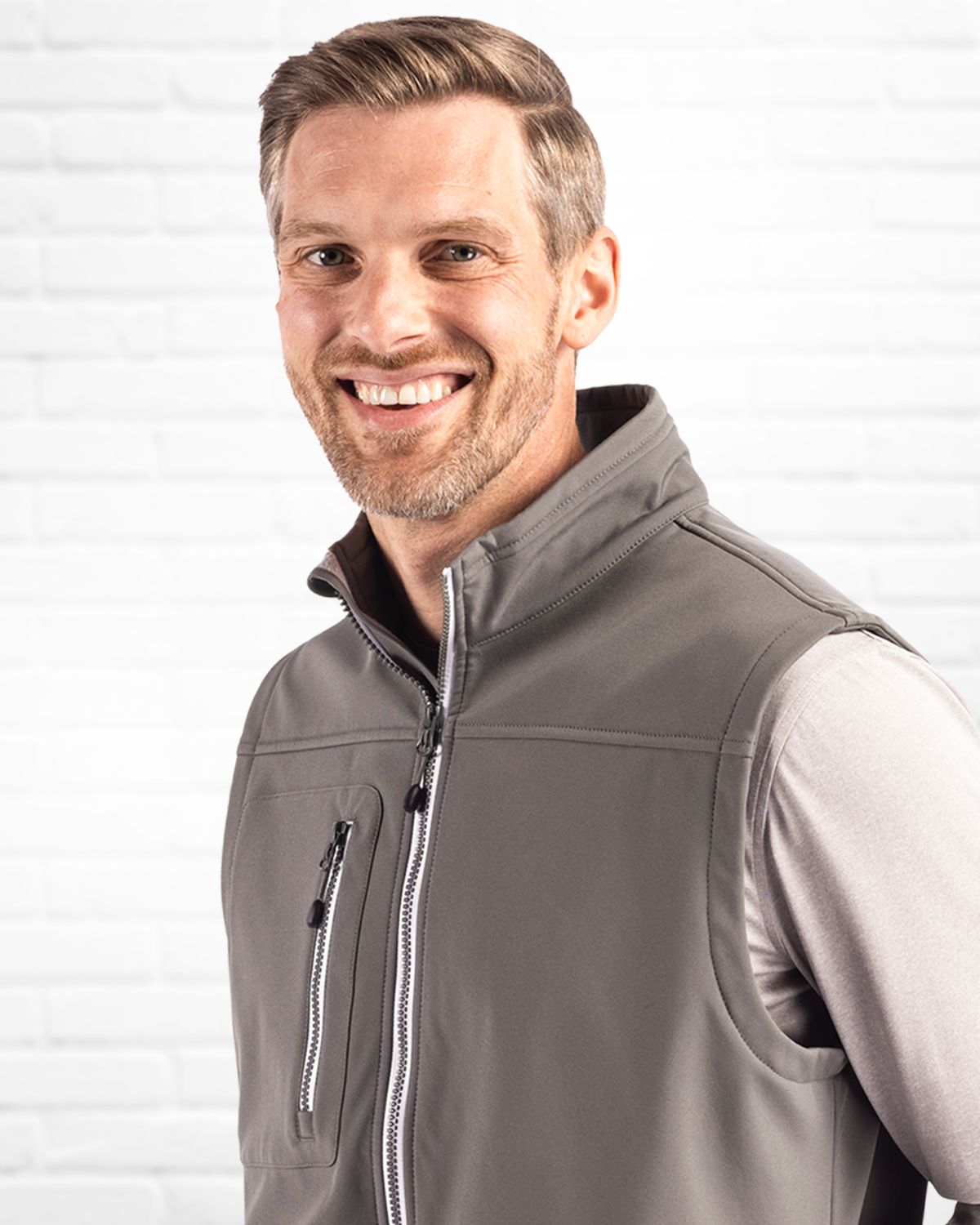 Clique Men's Telemark Recycled Stretch Softshell Full Zip Vest-4