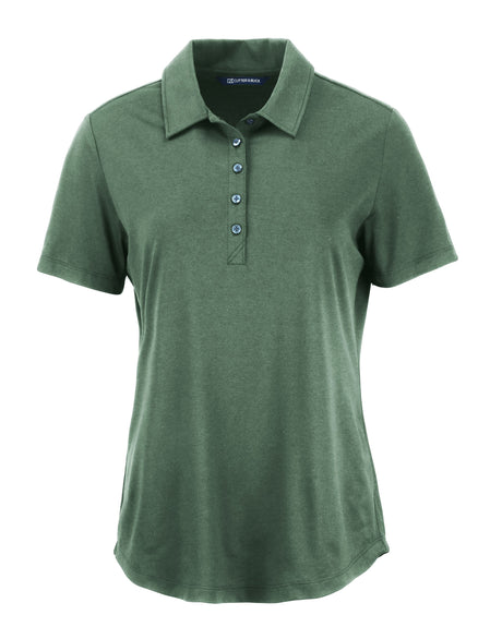 Cutter & Buck Women's Coastline Recycled Double Peached Polo-1