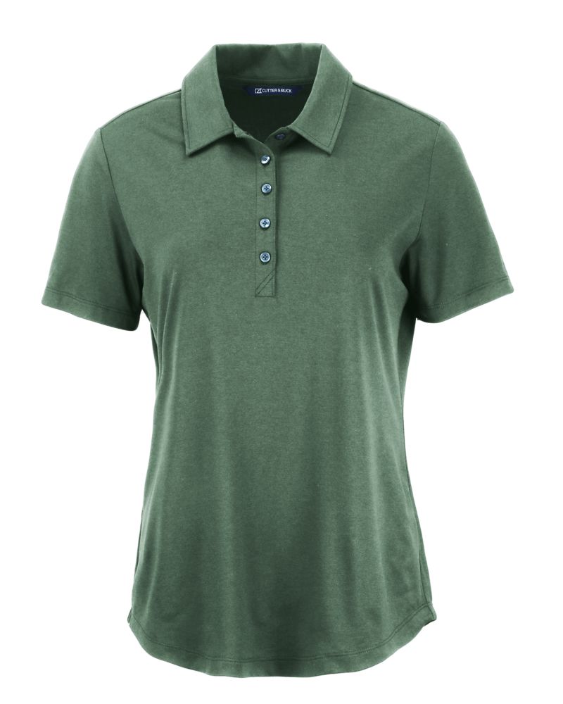 Cutter & Buck Women's Coastline Recycled Double Peached Polo-2