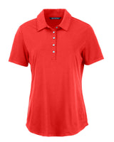 Cutter & Buck Women's Coastline Recycled Double Peached Polo-1