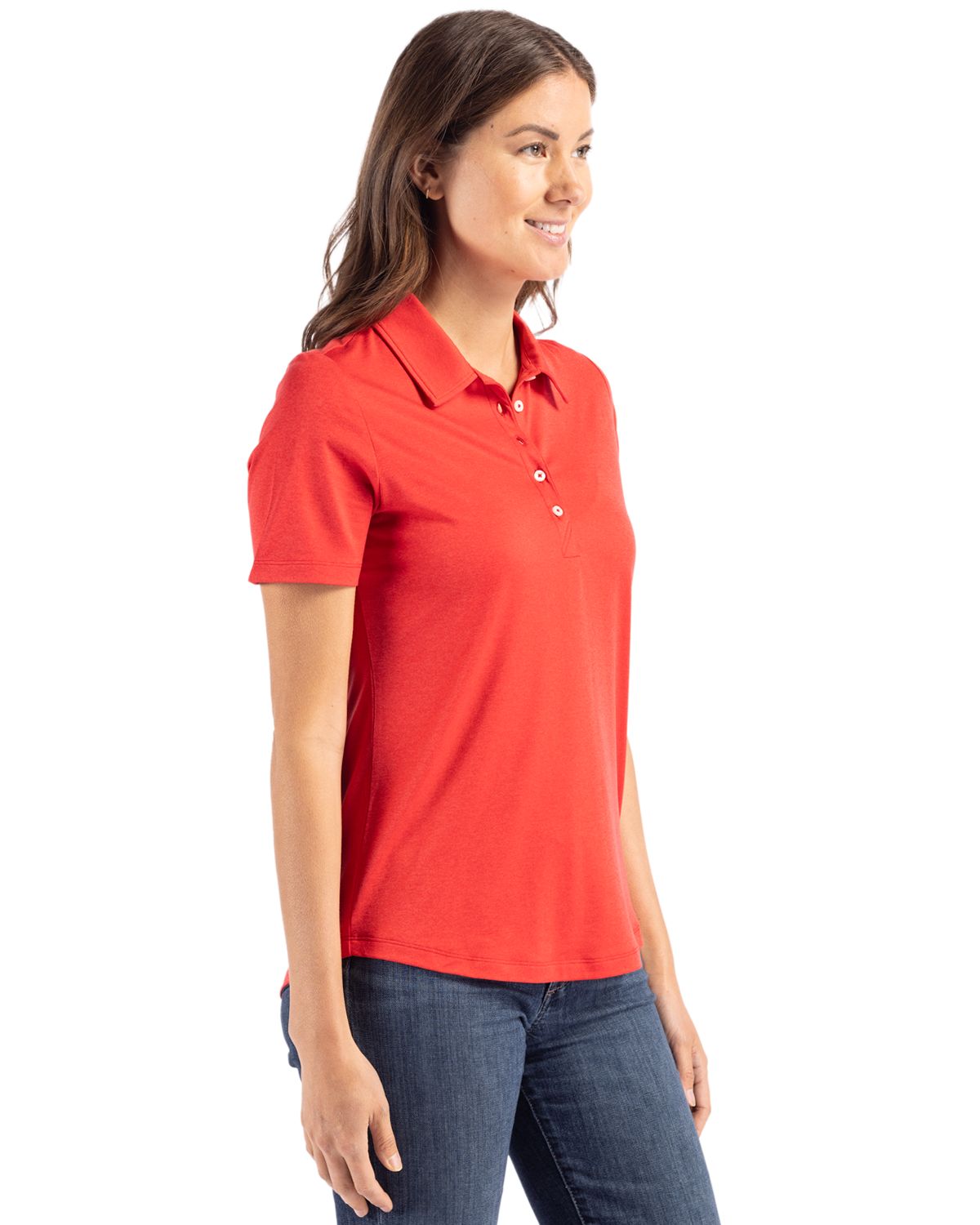 Cutter & Buck Women's Coastline Recycled Double Peached Polo-6