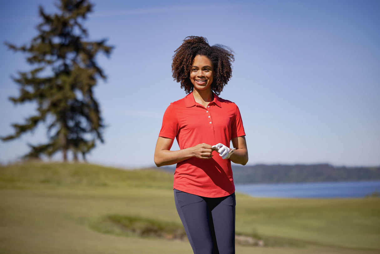 Cutter & Buck Women's Coastline Recycled Double Peached Polo-7