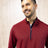 Cutter & Buck Men's Virtue Recycled Micro Stripe Featherlight Pique Quarter Zip Pullover-1