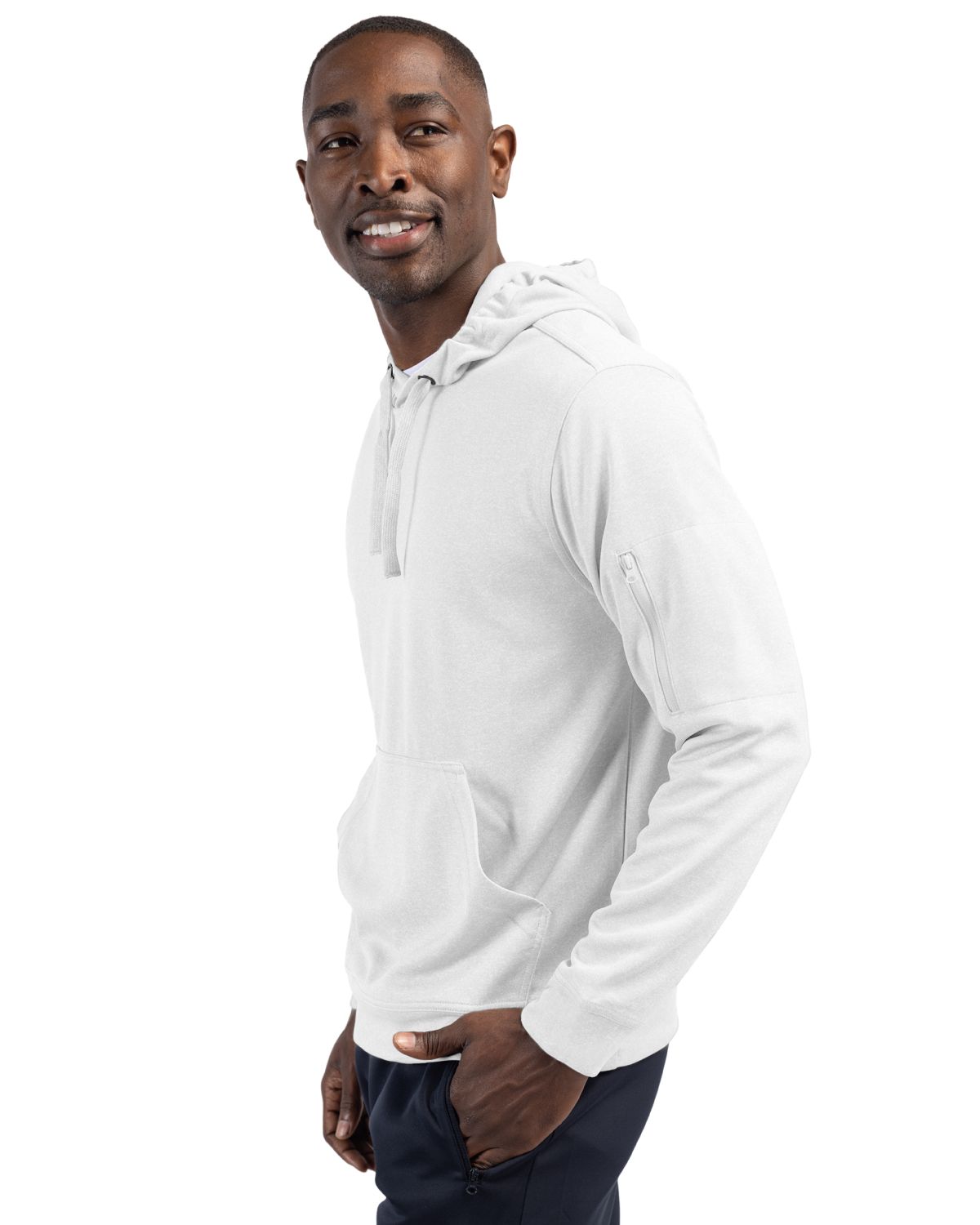 Clique Men's Lift Solution-dyed Performance Hooded Pullover Sweatshirt-3