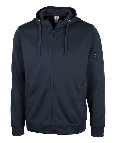 Clique Men's Lift Solution-dyed Performance Full Zip Hooded Sweatshirt-1