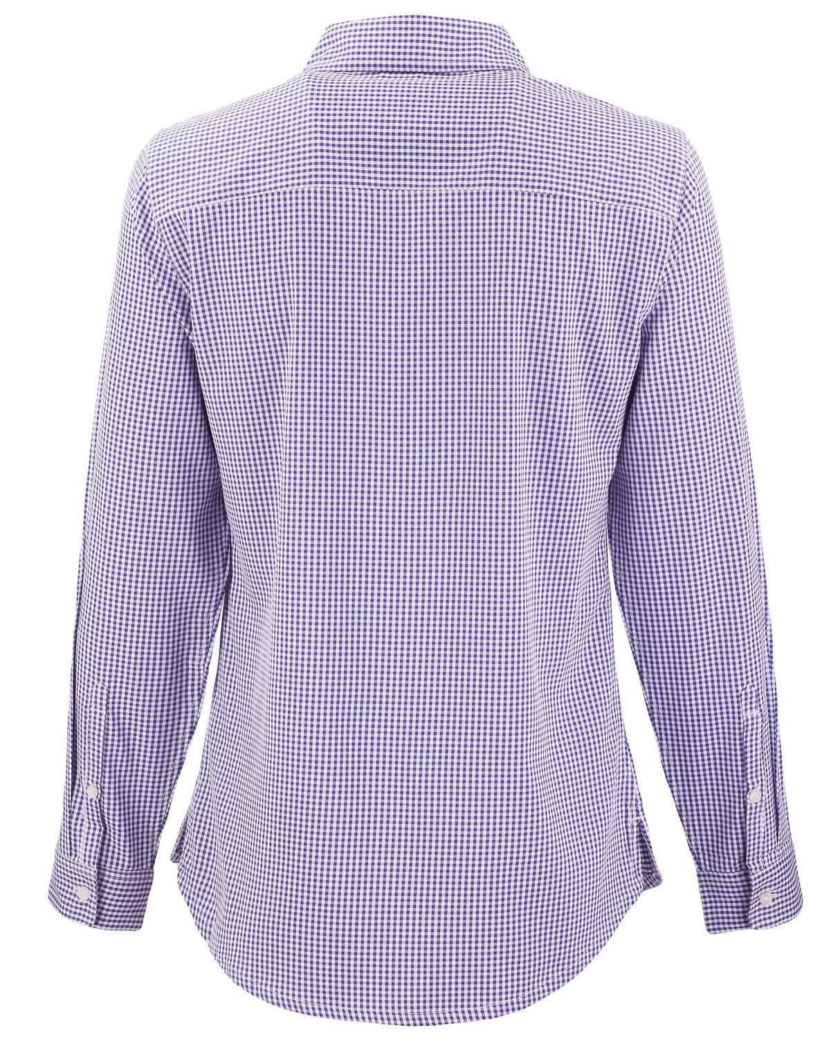 Cutter & Buck Women's Skyline Recycled Gingham Long Sleeve Spread Collar Dress Shirt-4