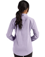 Cutter & Buck Women's Skyline Recycled Gingham Long Sleeve Spread Collar Dress Shirt-7