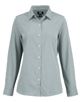 Cutter & Buck Women's Skyline Recycled Gingham Long Sleeve Spread Collar Dress Shirt-2
