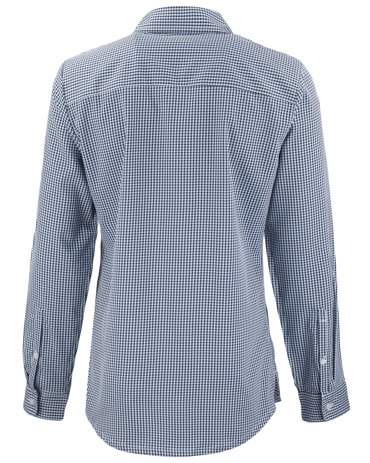 Cutter & Buck Women's Skyline Recycled Gingham Long Sleeve Spread Collar Dress Shirt-9