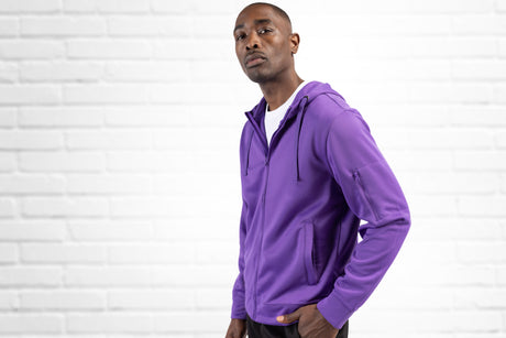 Clique Men's Lift Solution-dyed Performance Full Zip Hooded Sweatshirt-1