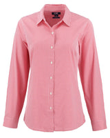 Cutter & Buck Women's Skyline Recycled Gingham Long Sleeve Spread Collar Dress Shirt-5