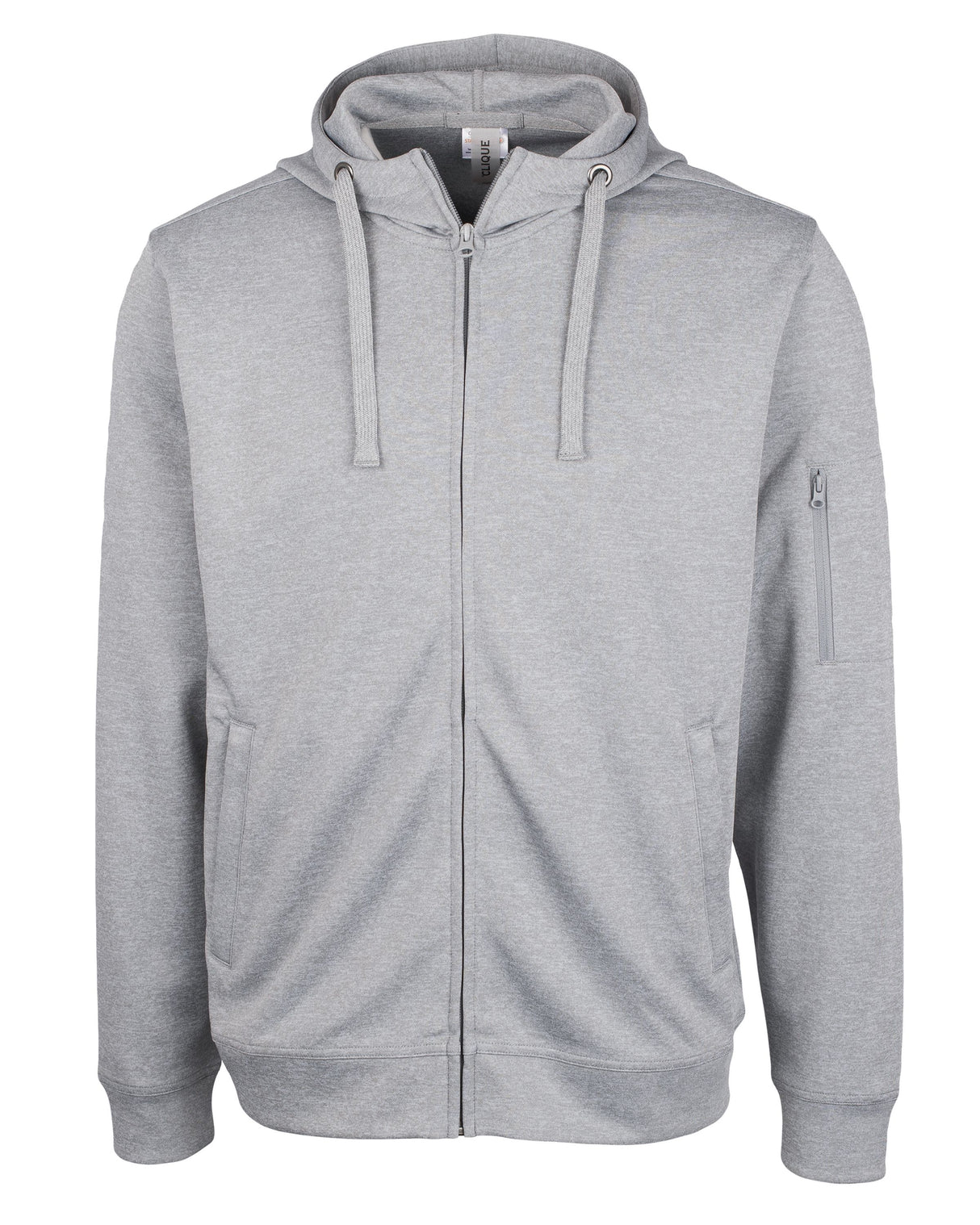 Clique Men's Lift Solution-dyed Performance Full Zip Hooded Sweatshirt-3