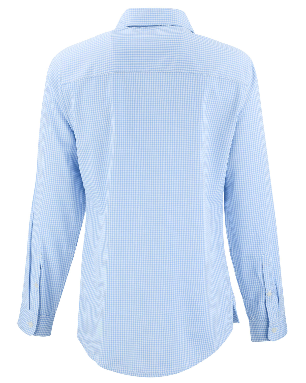 Cutter & Buck Women's Skyline Recycled Gingham Long Sleeve Spread Collar Dress Shirt-6