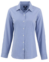 Cutter & Buck Women's Skyline Recycled Gingham Long Sleeve Spread Collar Dress Shirt-5