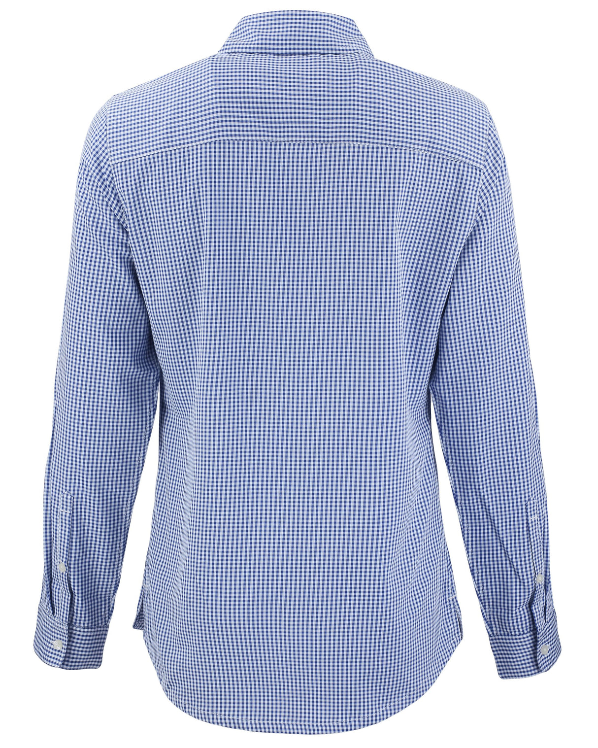 Cutter & Buck Women's Skyline Recycled Gingham Long Sleeve Spread Collar Dress Shirt-6