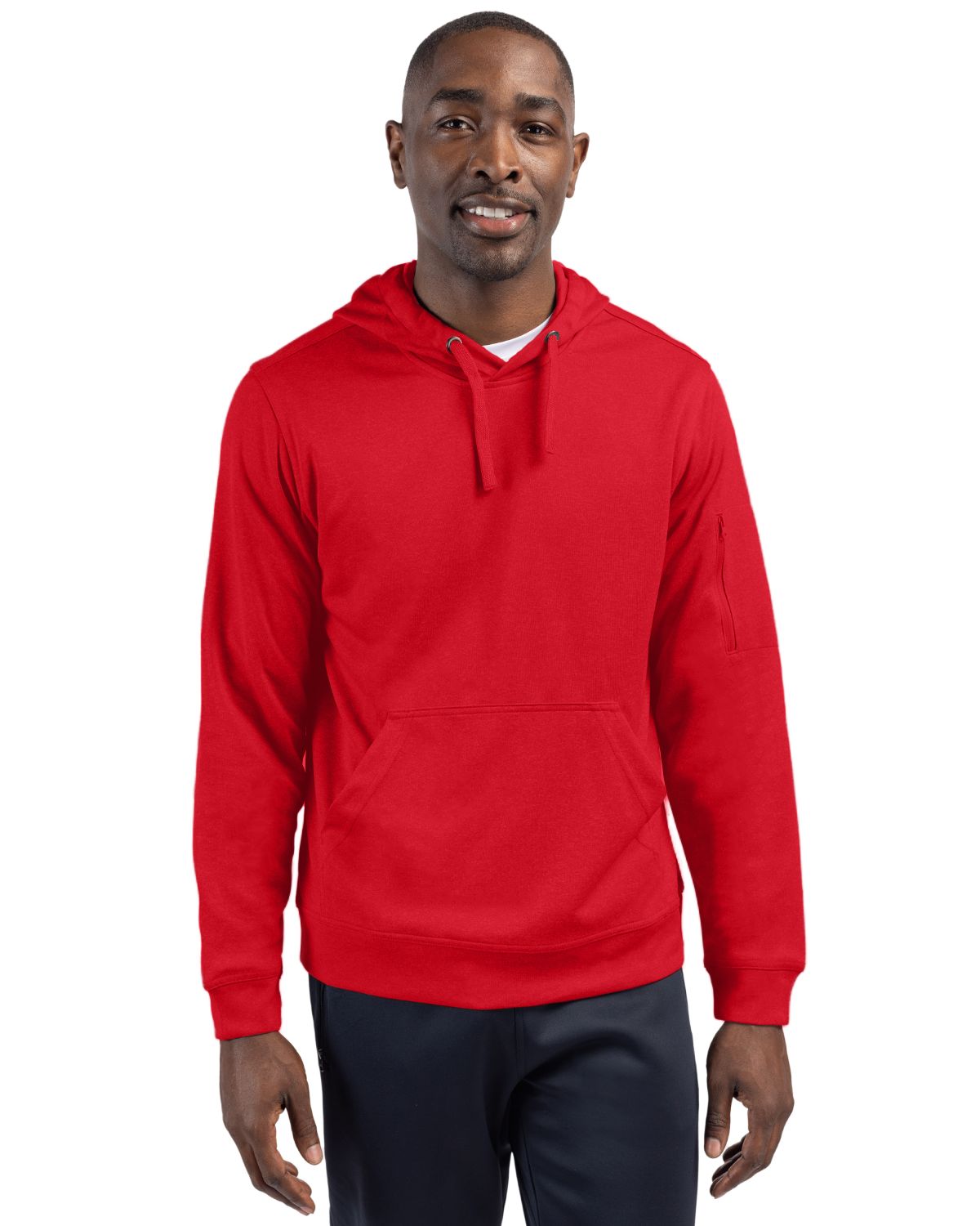 Clique Men's Lift Solution-dyed Performance Hooded Pullover Sweatshirt-1