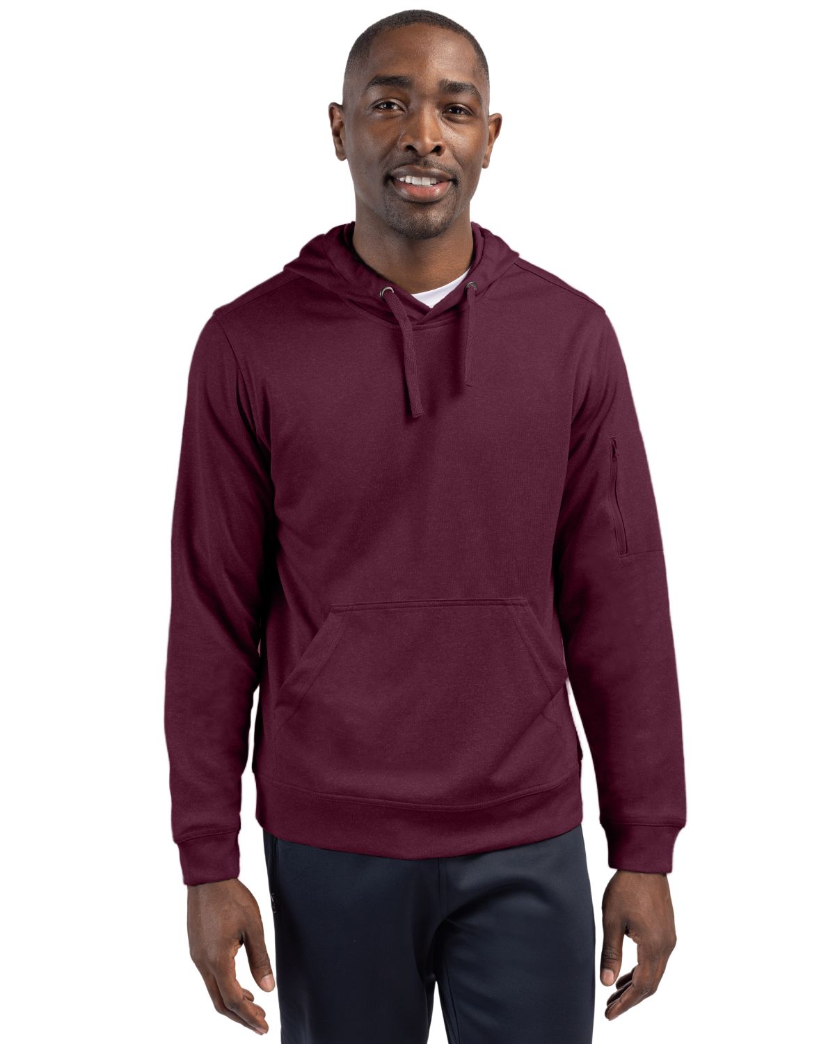 Clique Men's Lift Solution-dyed Performance Hooded Pullover Sweatshirt-4