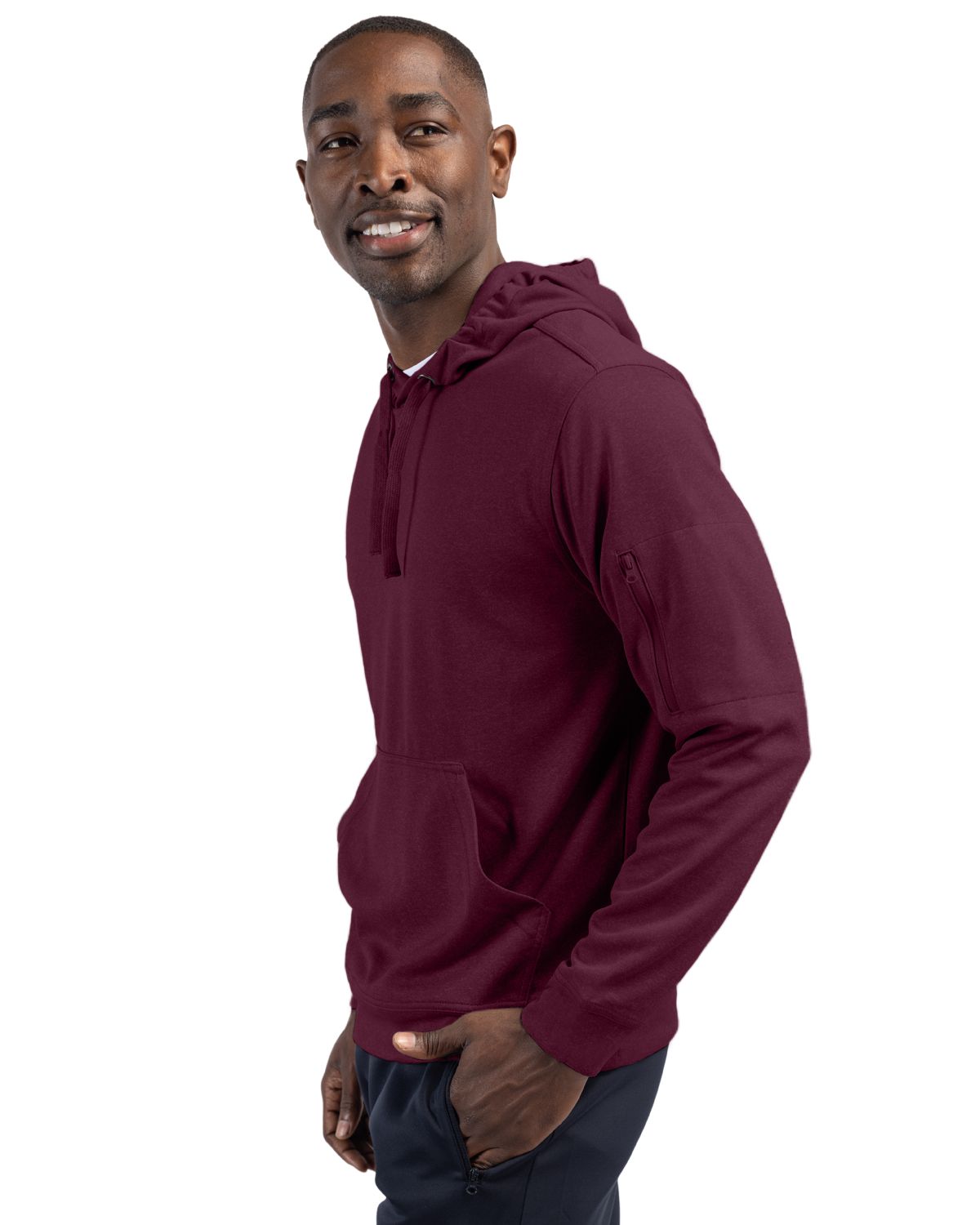 Clique Men's Lift Solution-dyed Performance Hooded Pullover Sweatshirt-6