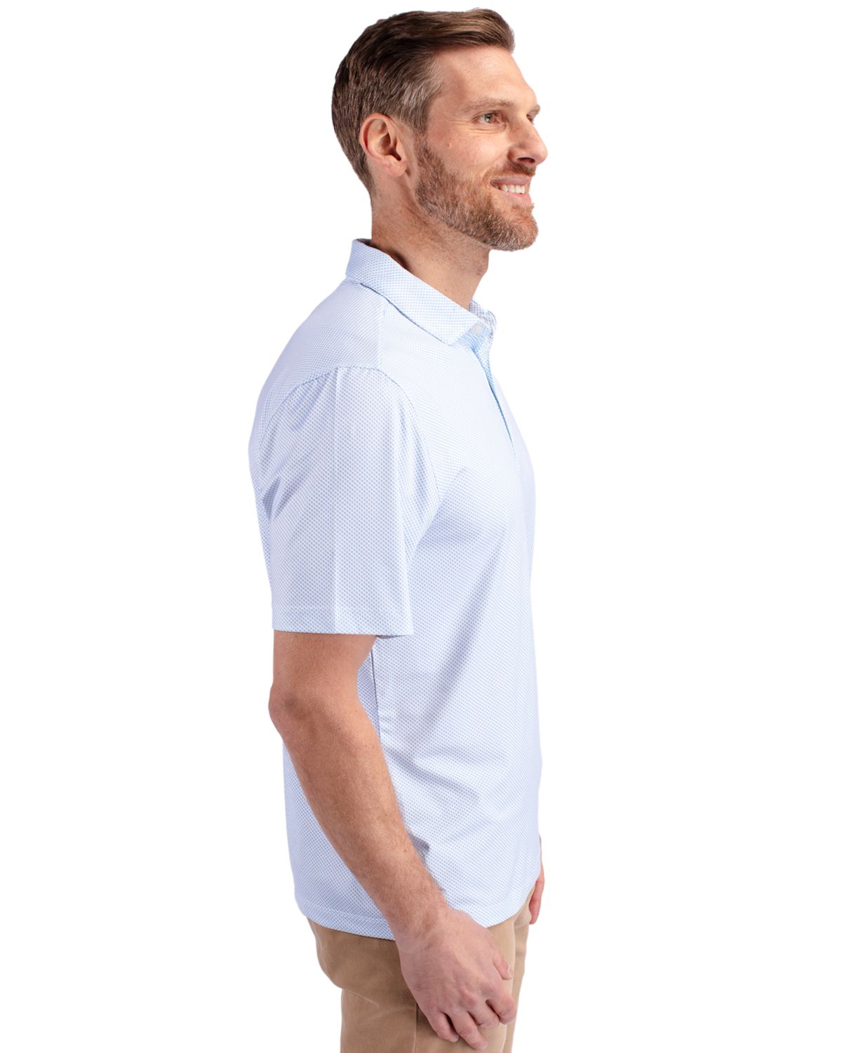 Cutter & Buck Men's Pike Recycled Symmetry Print Polo-3