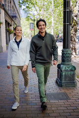 Cutter & Buck Men's Roam Recycled Buttery-Soft Knit Quarter Zip Jacket-2