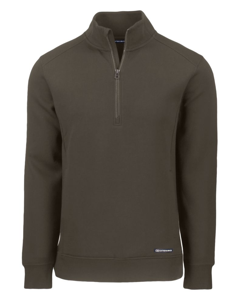 Cutter & Buck Men's Roam Recycled Buttery-Soft Knit Quarter Zip Jacket-4