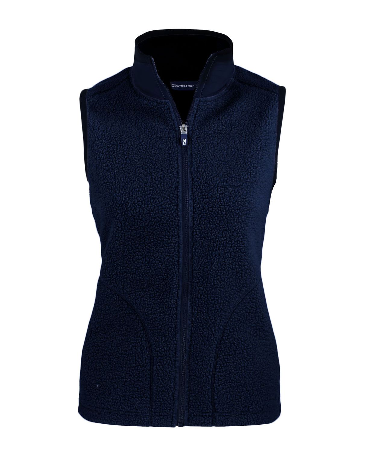 Cutter & Buck Women's Cascade Epic Comfort Recycled Sherpa Fleece Full Zip Vest-1