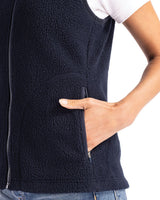 Cutter & Buck Women's Cascade Epic Comfort Recycled Sherpa Fleece Full Zip Vest-6