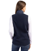 Cutter & Buck Women's Cascade Epic Comfort Recycled Sherpa Fleece Full Zip Vest-8
