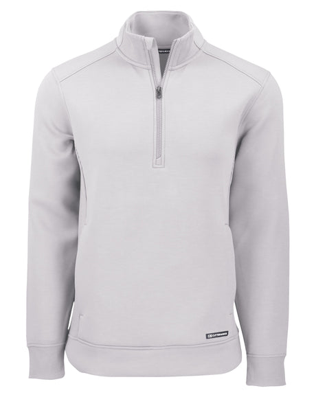 Cutter & Buck Men's Roam Recycled Buttery-Soft Knit Quarter Zip Jacket-1