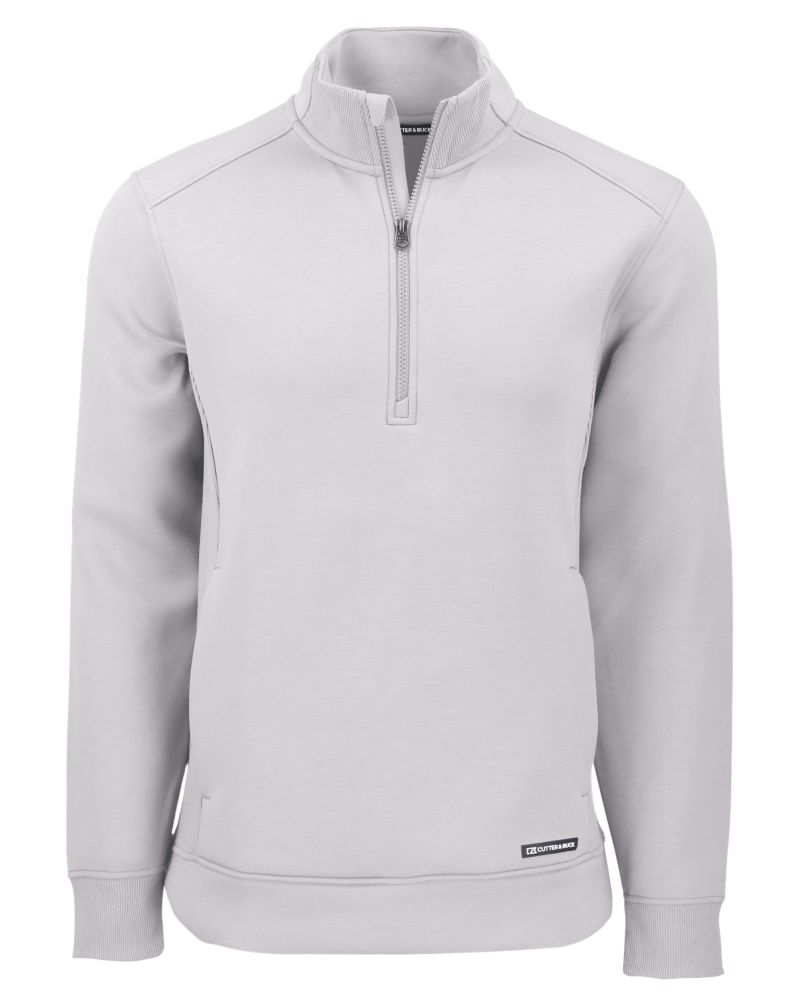 Cutter & Buck Men's Roam Recycled Buttery-Soft Knit Quarter Zip Jacket-2